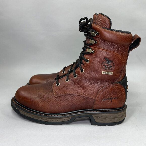 Georgia‎ Men\'s Size 8 Carbo-Tec LT Waterproof Lacer Work Boots main image 11